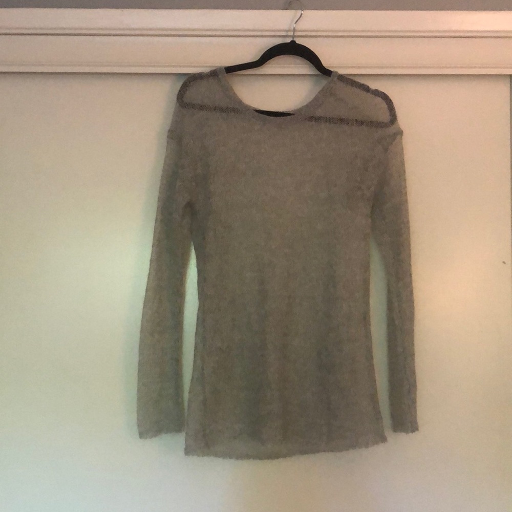 Cashmere blend shear sweater